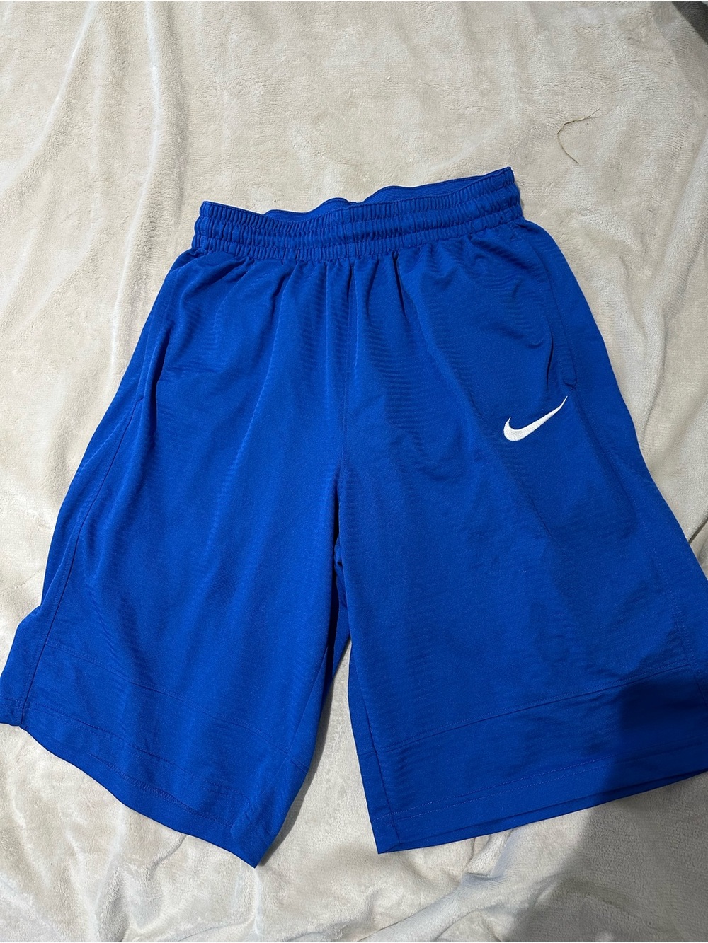 Nike Men’s Athletic Shorts - Blue with White Swoosh